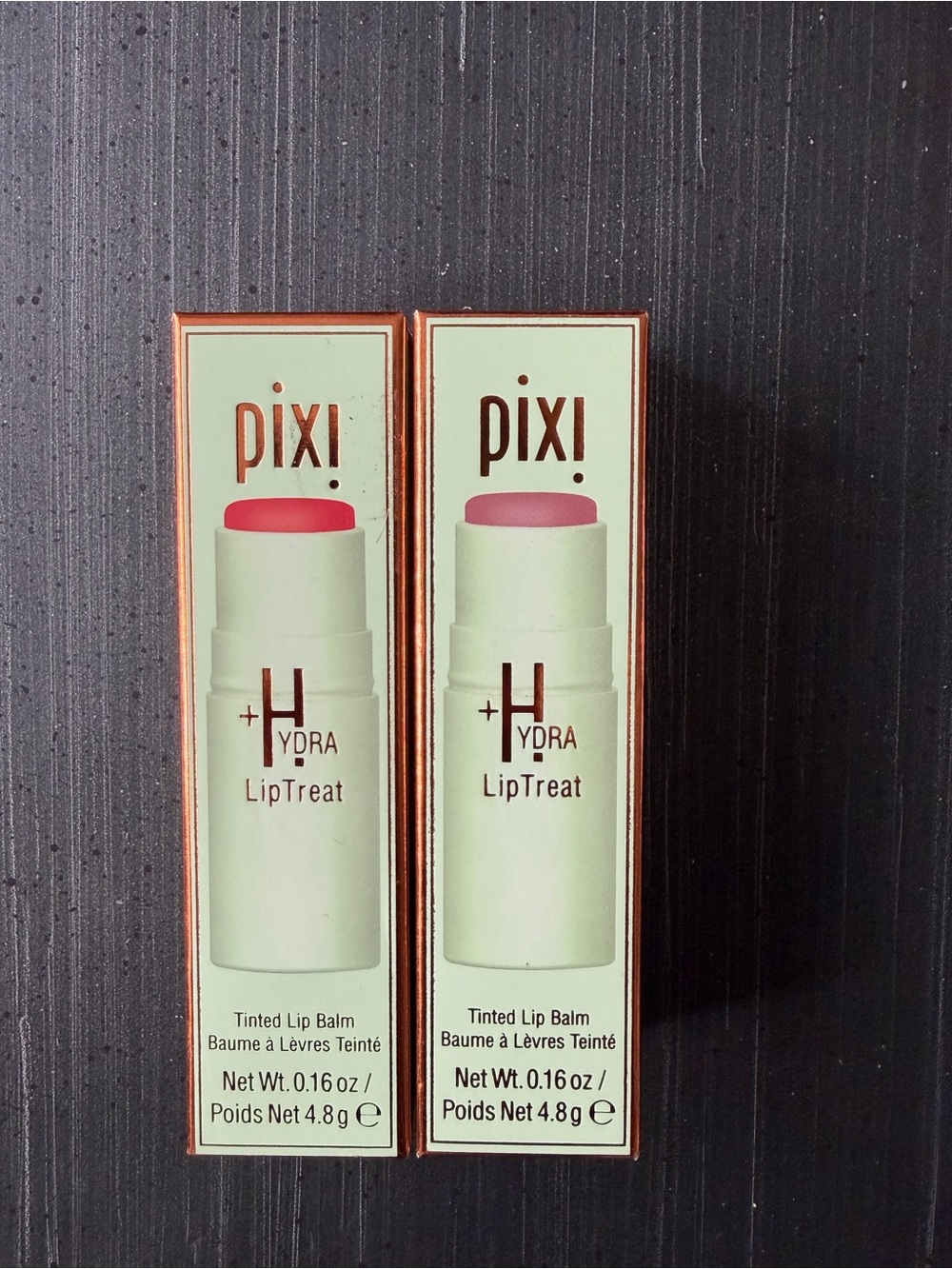 Pixi HYDRA LipTreat Tinted Lip Balm Duo - Nectar & Scarlet NIB